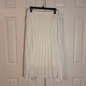 Nanette Elegant White Pleated Skirt large